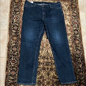 Banana Republic White Label Dark Blue Slim Fit Jeans Size 38 X 34 (Actual 32)